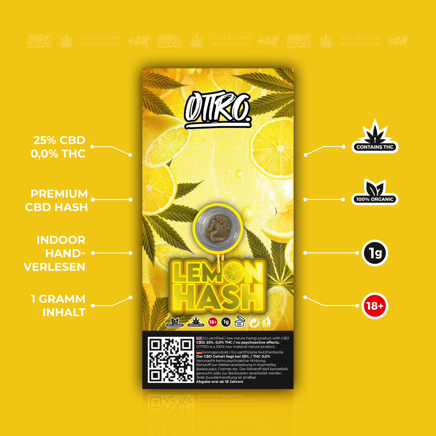 Ottro Produkt Lemon hash Frontseite beschreibungen
