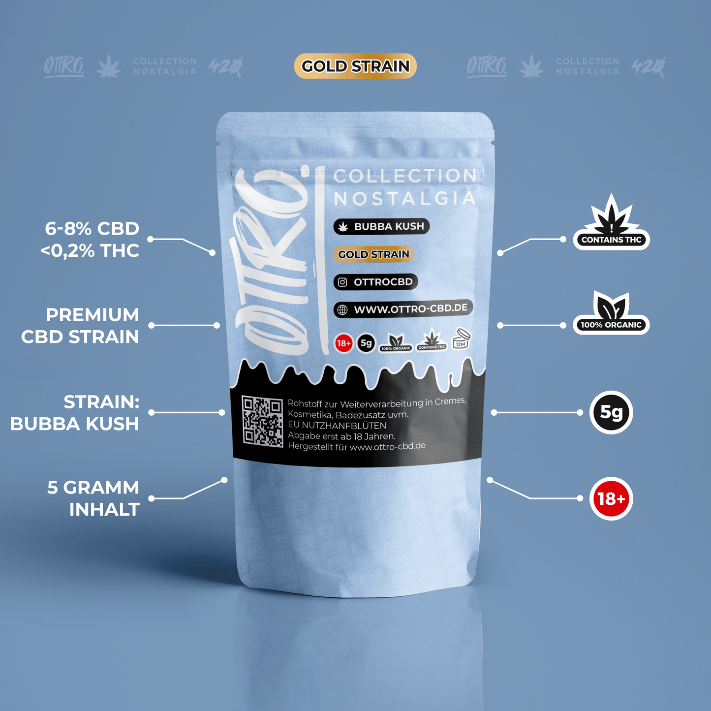 MARADONA KUSH 5G PREMIUM CBD GOLD LINE